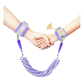 Anti Lost Wrist Link,Toddler Harness Walking Leash with Induction Lock,Reflective Child Wrist Leashes for Baby,6.56ft Kids Leash for Supermarket Mall Airport Amusement Park Zoo TravelPurple
