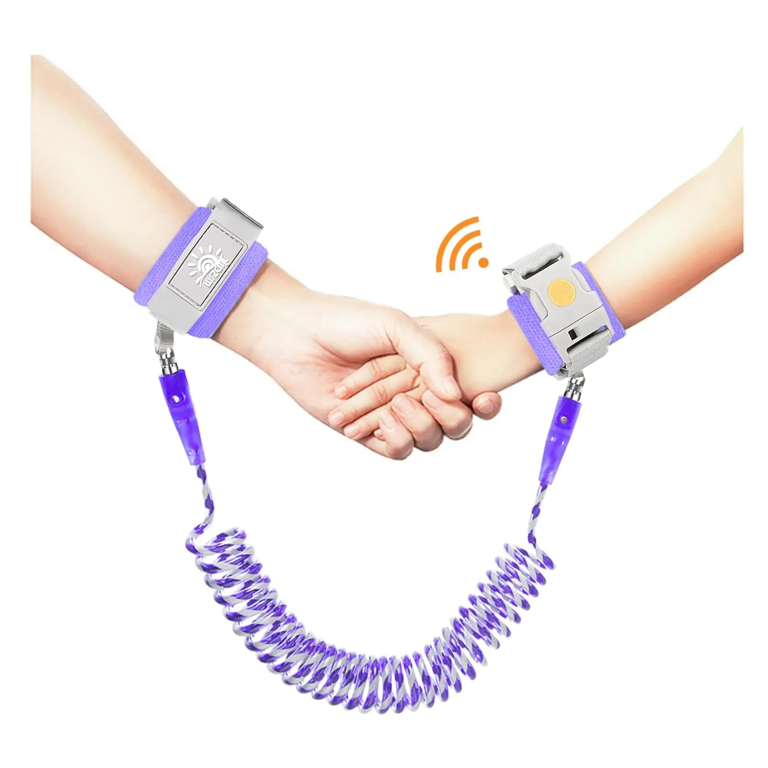 Anti Lost Wrist Link,Toddler Harness Walking Leash with Induction Lock,Reflective Child Wrist Leashes for Baby,6.56ft Kids Leash for Supermarket Mall Airport Amusement Park Zoo TravelPurple