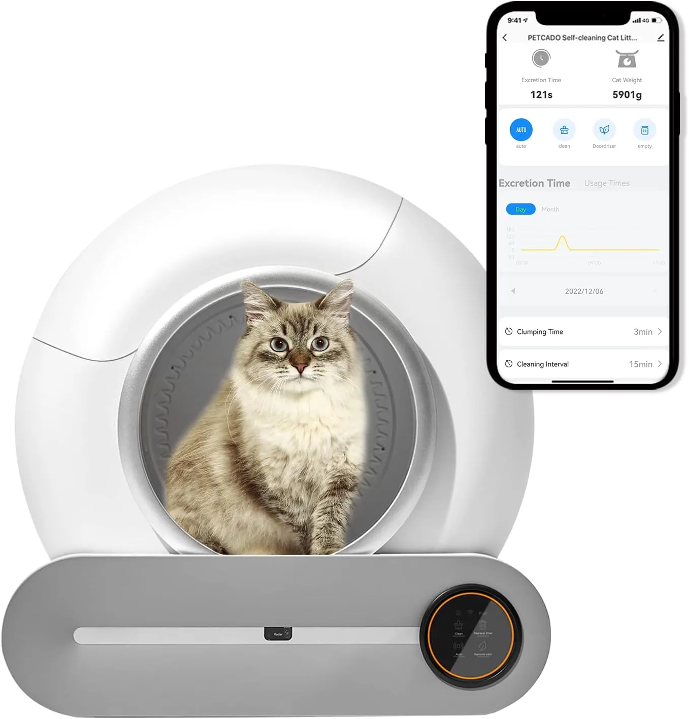 Automatic Cat Litter Box Self-Cleaning Smart Robot  65L Large Capacity, 9L Waste Bin  WiFi App Control, Odor-Free, Quiet, Safe for Multiple Cats  Enclosed Electric Catbox with Sensor and Deodorizer