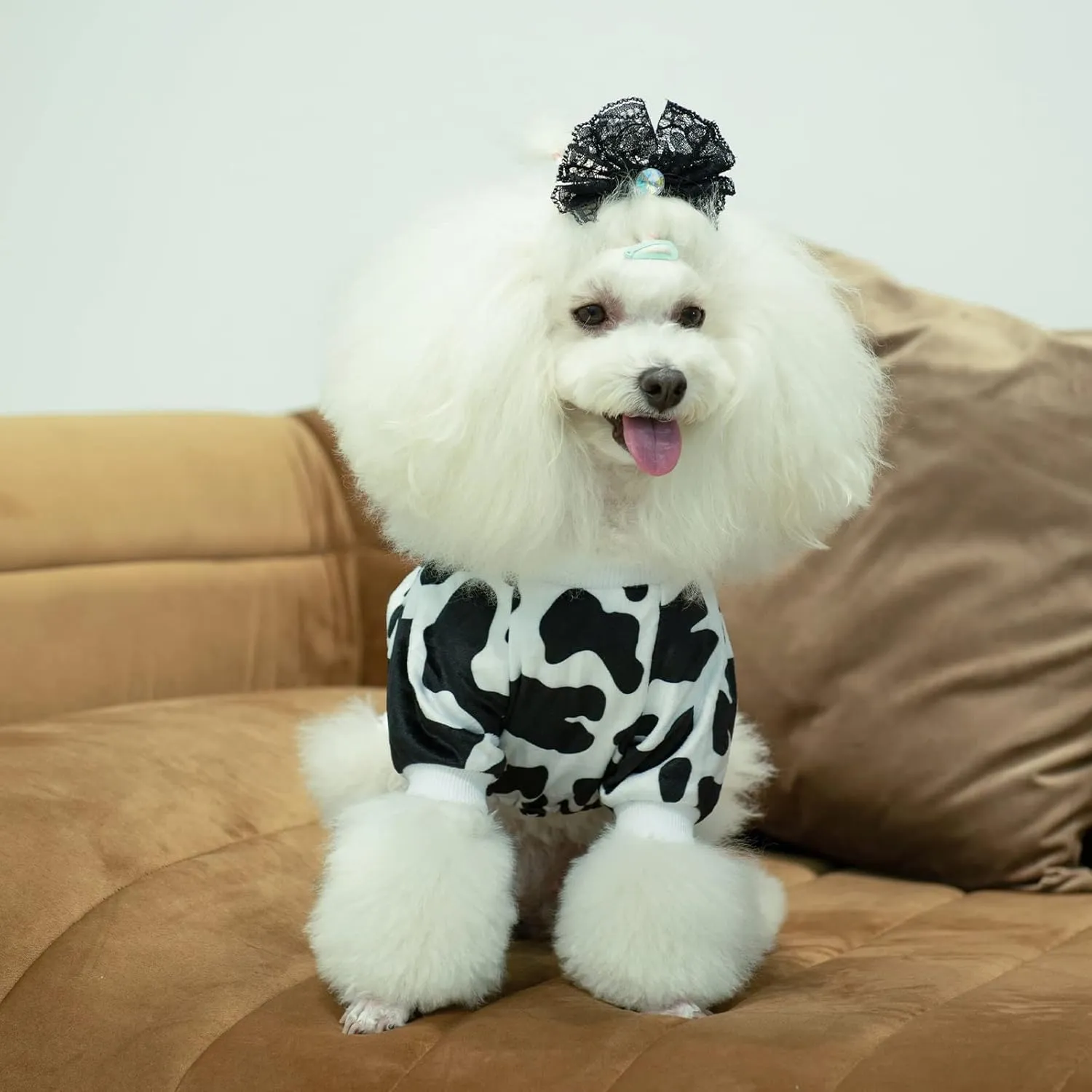 CuteBone Dog Pajamas Costumes Fleece Pet Clothes Puppy Onesie Winter Holiday Cute Cat Jammies Keep Your Pet Warm in The Cold Weather P222L