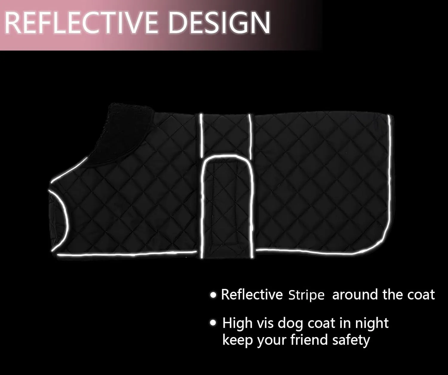 Dachshund Coat Dog Coats for Dachshunds Dachshund Winter Jacket with Padded Fleece Outdoor Dog Clothes with Adjustable Bands - Black - M