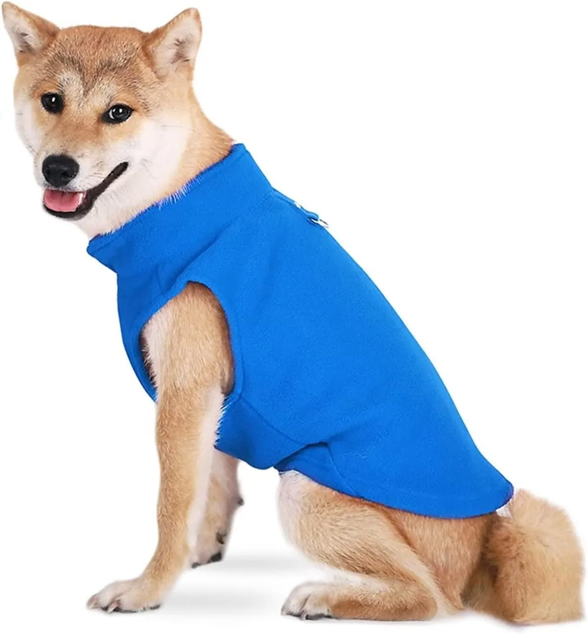 Dog Fleece Vest Jacket Pet Dogs Clothes Warm for Small Dogs Grey XL