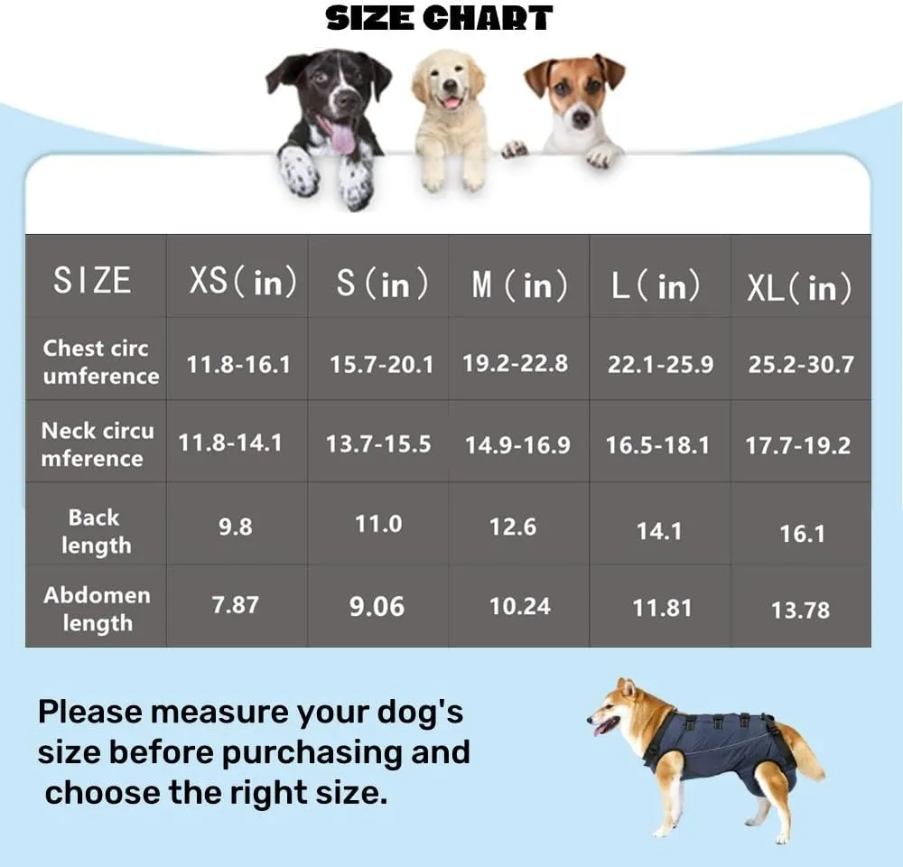 Dog Lift Harness,Dog Assistance Strap,Pet Support & Rehabilitation Sling Lift,Adjustable Padded Breathable Straps for Senior,Joint Injuries,Disabled Dogs Orange L