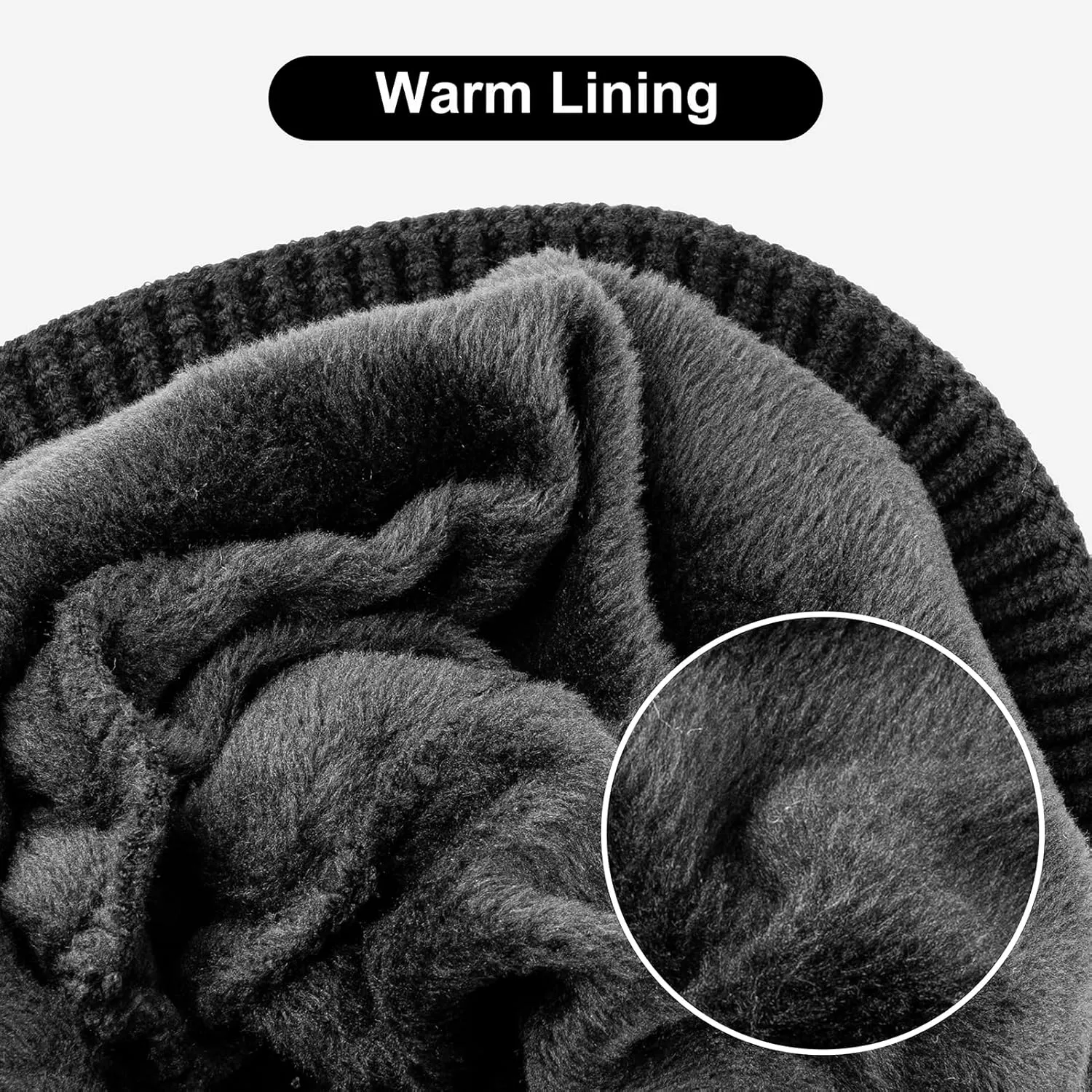 Etsfmoa Unisex Hat with Light,Fleece Lined Beanie Warm Knit Hat,Gifts for Men Women,Rechargeable LED Cap