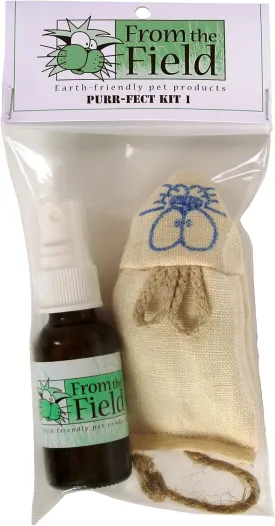 From The Field | Shelby The Hemp Mouse Cat Toy | Natural Hemp Fabric | Filled with Organic Catnip, Biodegradable, Eco-Friendly, Durable, USA-Made, Safe Non-Toxic (Standard, Gift Kit Catnip Spray)