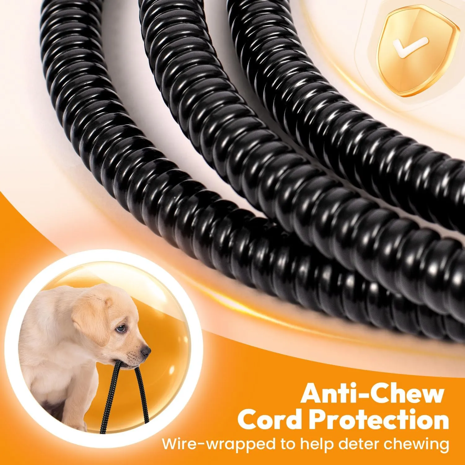 Niubya Pet Heating Pad for Dogs, Adjustable Temperature Waterproof Heated Mat with Timer, Electric Heated Dog Bed with Chew Resistant Cord and Soft Washable Velvet Cover