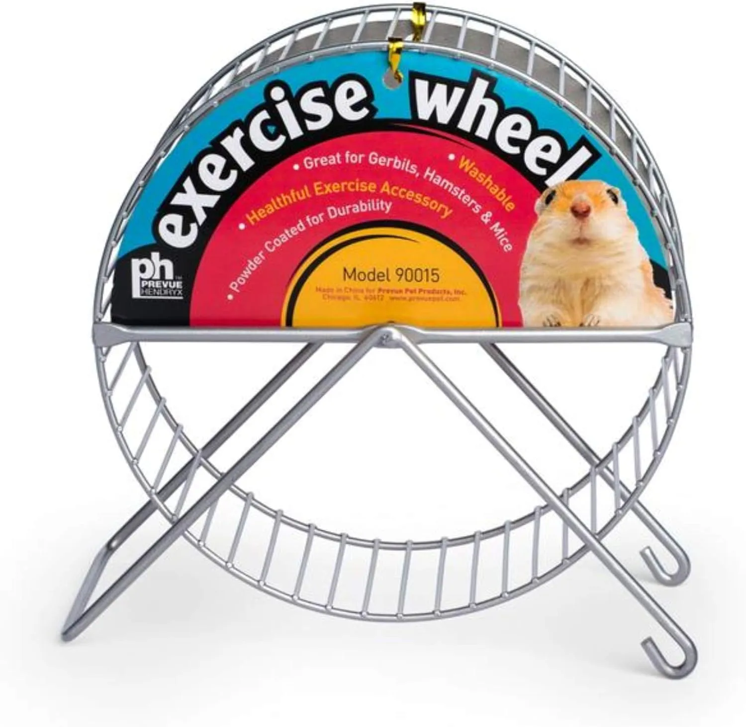 Prevue Pet 7in Exercize Wheel - powdercoated Silver - 90015