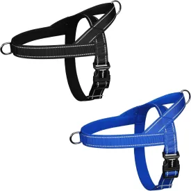 rabbitgoo Dog Harness No Pull, Quick Fit for Large Dogs with Soft Padded Handle, Chest Adjustable Reflective Pet Vest, No Choke Escape Proof for Walking Training