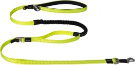 Rogz Shock Absorbing Reflective Control Long Leash Medium - Dayglo Yellow