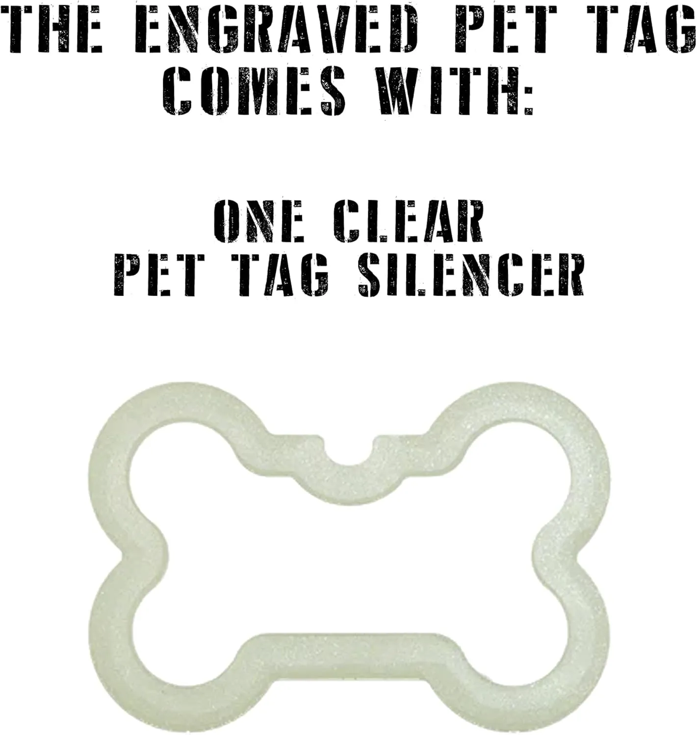 Seizures Medical Alert Pet ID Tags, Custom Printed and Laser Engraved, Stainless Steel Bone Shape Includes Split Ring and Silencer